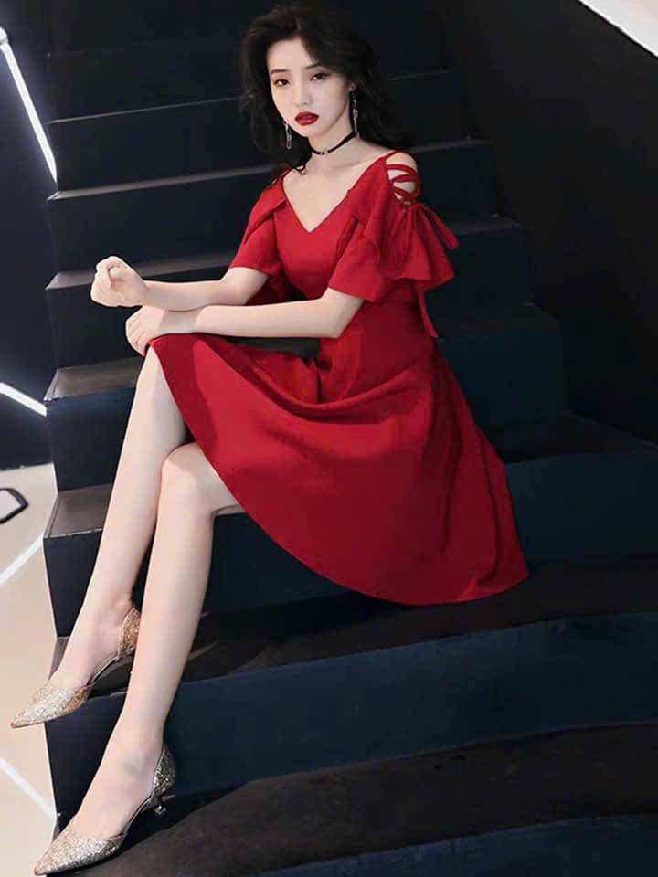 Đầm đan dây tay Big size