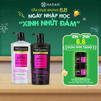 [8.8 MUA LÀ CÓ QUÀ] Bộ Gội Xả TRESemmé Salon Rebond Ngăn Gãy Rụng Tóc 640g+620g Salon Rebond Shampoo & Conditioner Hasaki Sản Phẩm Chính Hãng