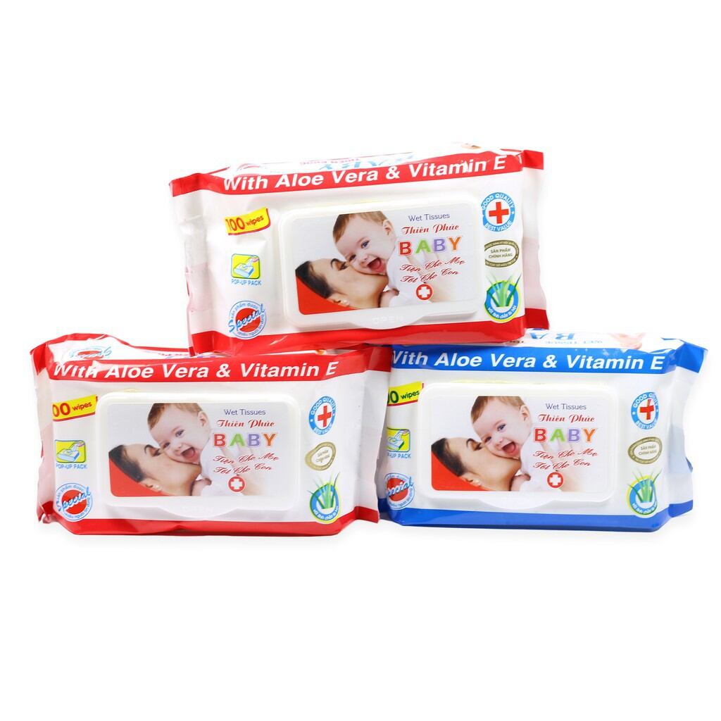 Bịch khăn ướt baby cho bé 100 tờ