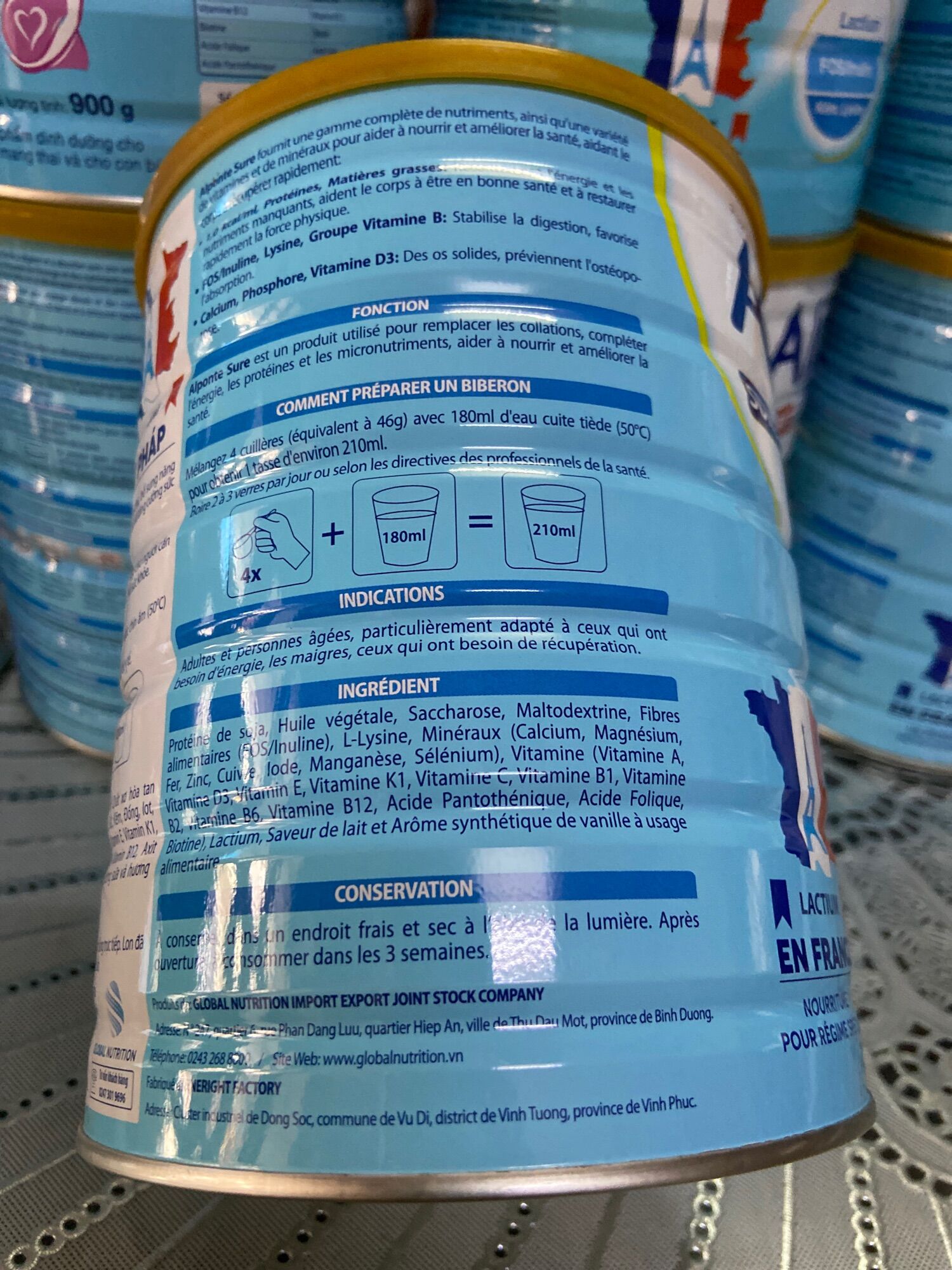 Sữa Alponte Sure 800g (date mới)