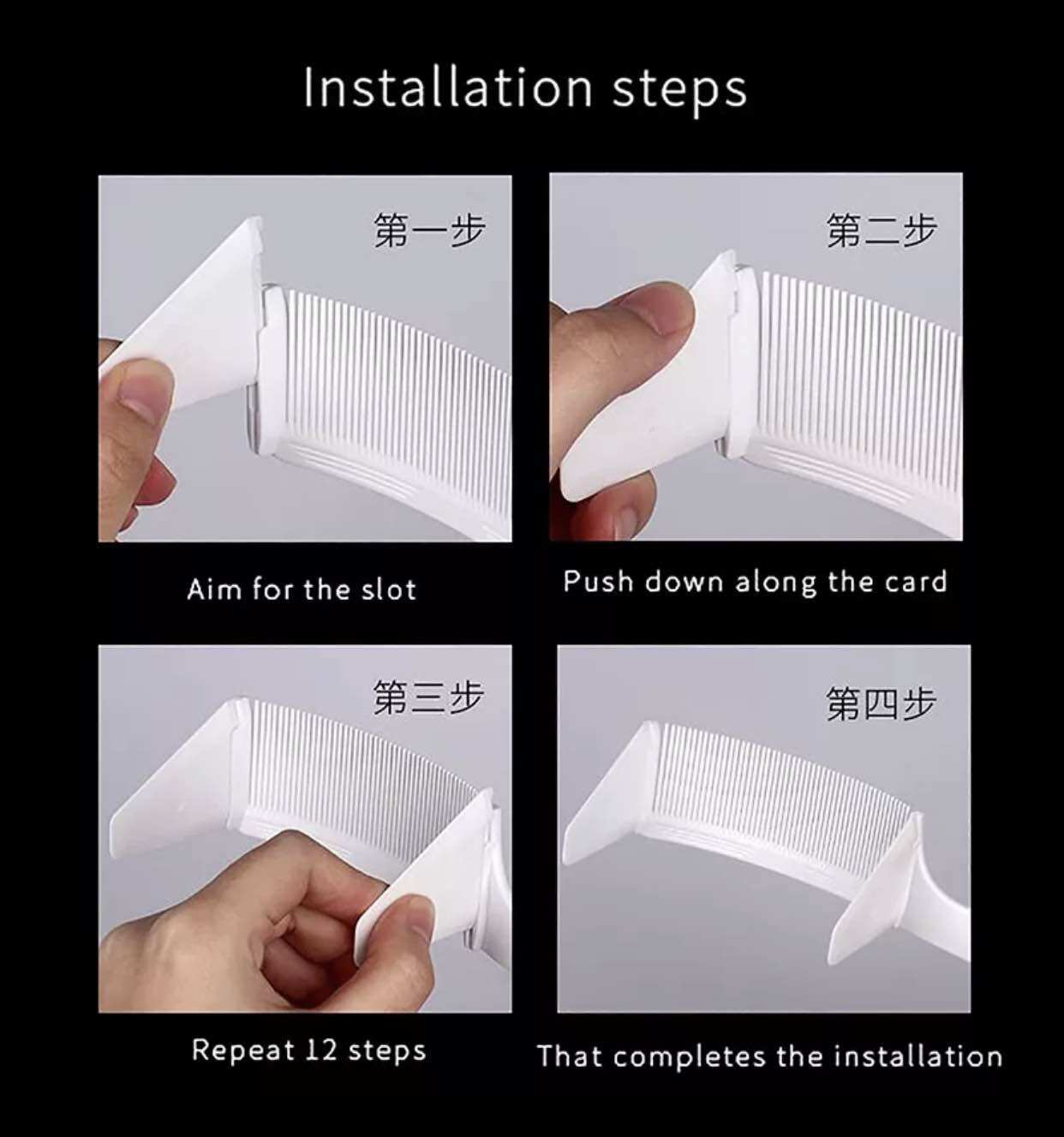 Lược cong cắt bo tròn cho tóc nam.