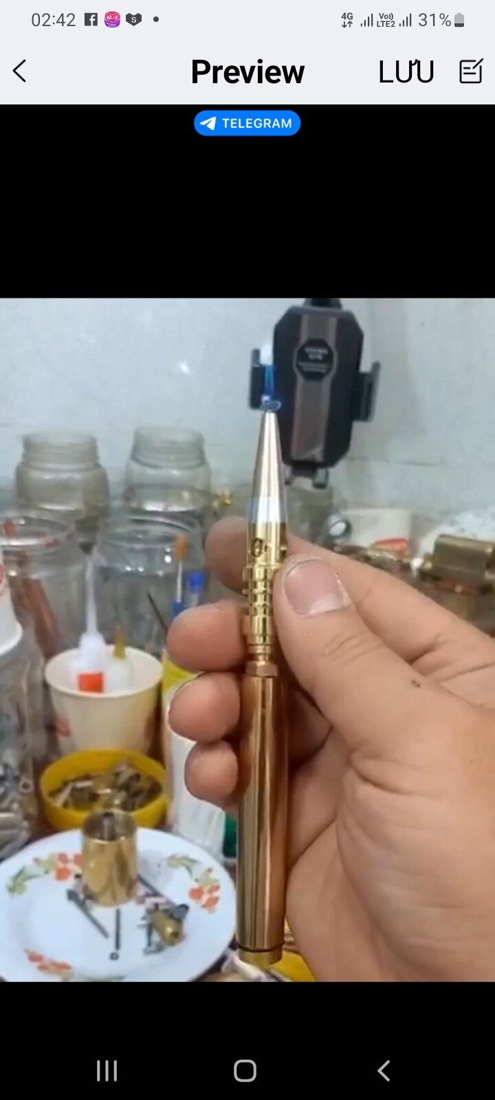 But khò mini đồng nguyên khối
