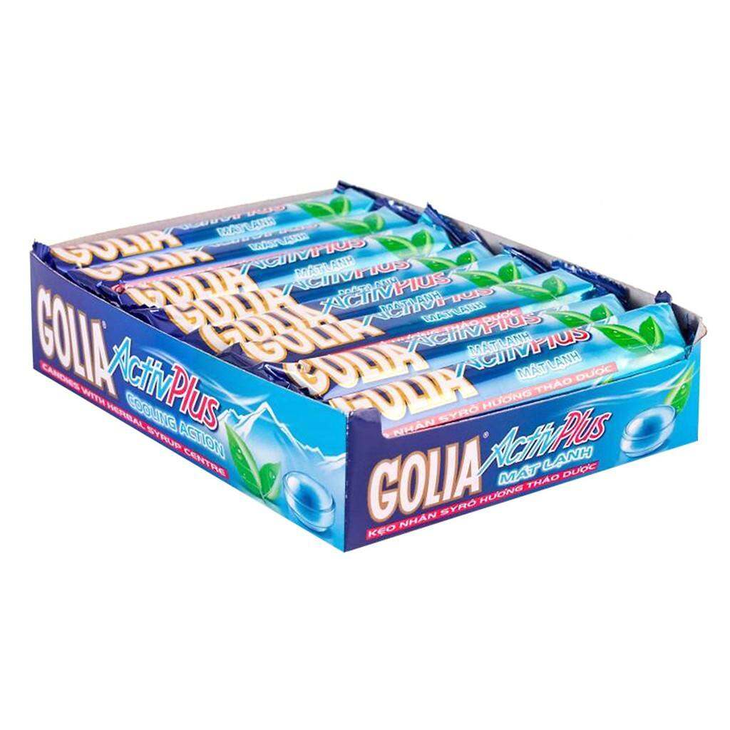 Kẹo Golia Activ Plus nhân siro bạc hà 472g(16 thỏi x 29.5g)