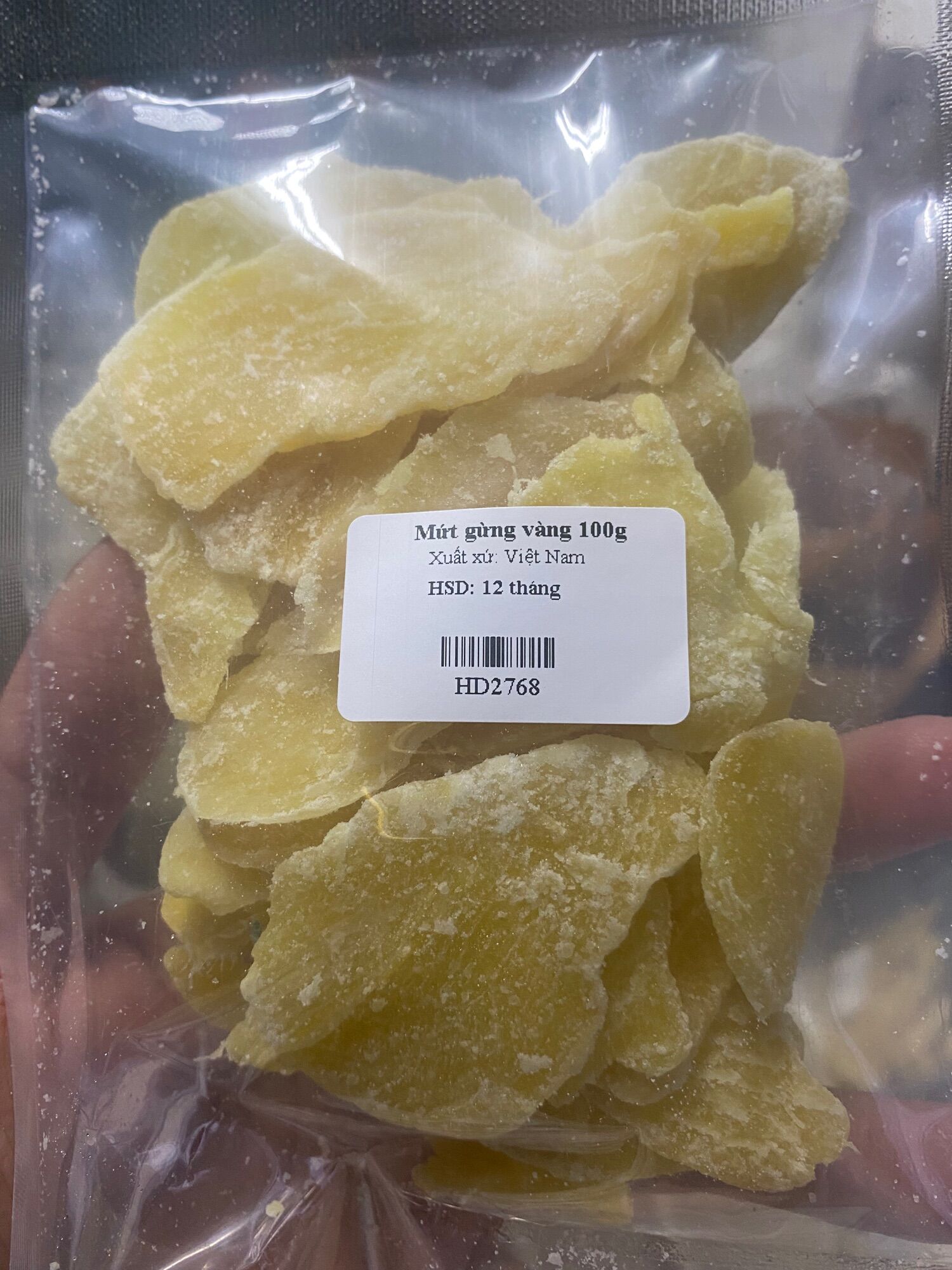 Mứt gừng vàng 100g