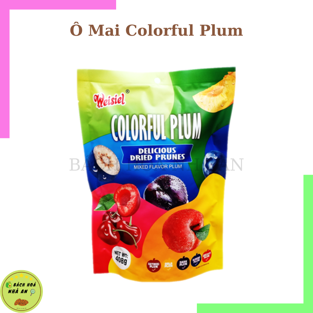 Ô mai trái cây weisiel plum 408gram