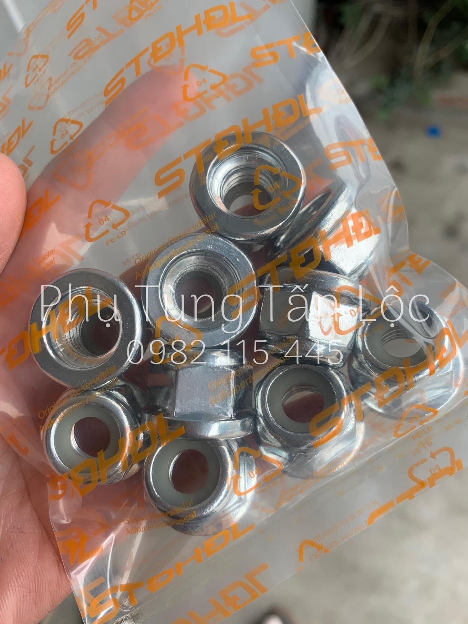 Ốc đầu dao, đầu bò máy cắt cỏ