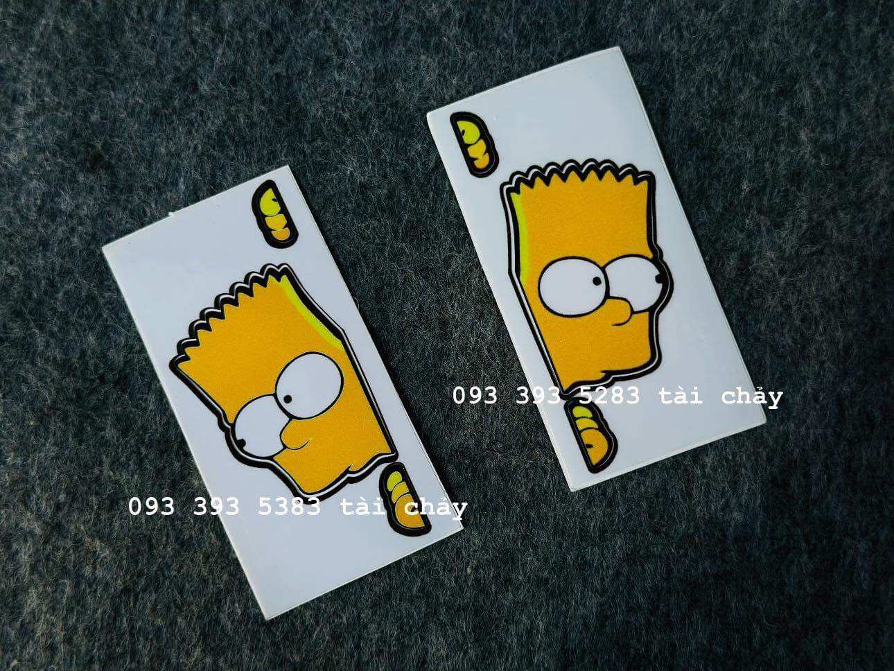 [ 1 MIẾNG ] TEM SIMSON SIZE NHỎ DÁN TRANG TRÍ XE