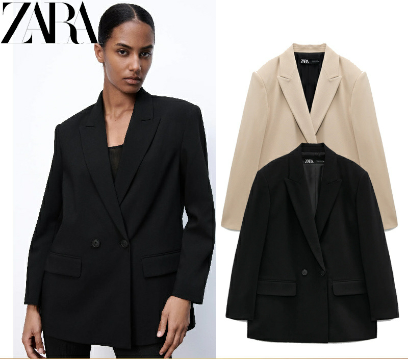 Áo blazer, vest zara nữ dài tay 2 lớp đứng form hàng đẹp