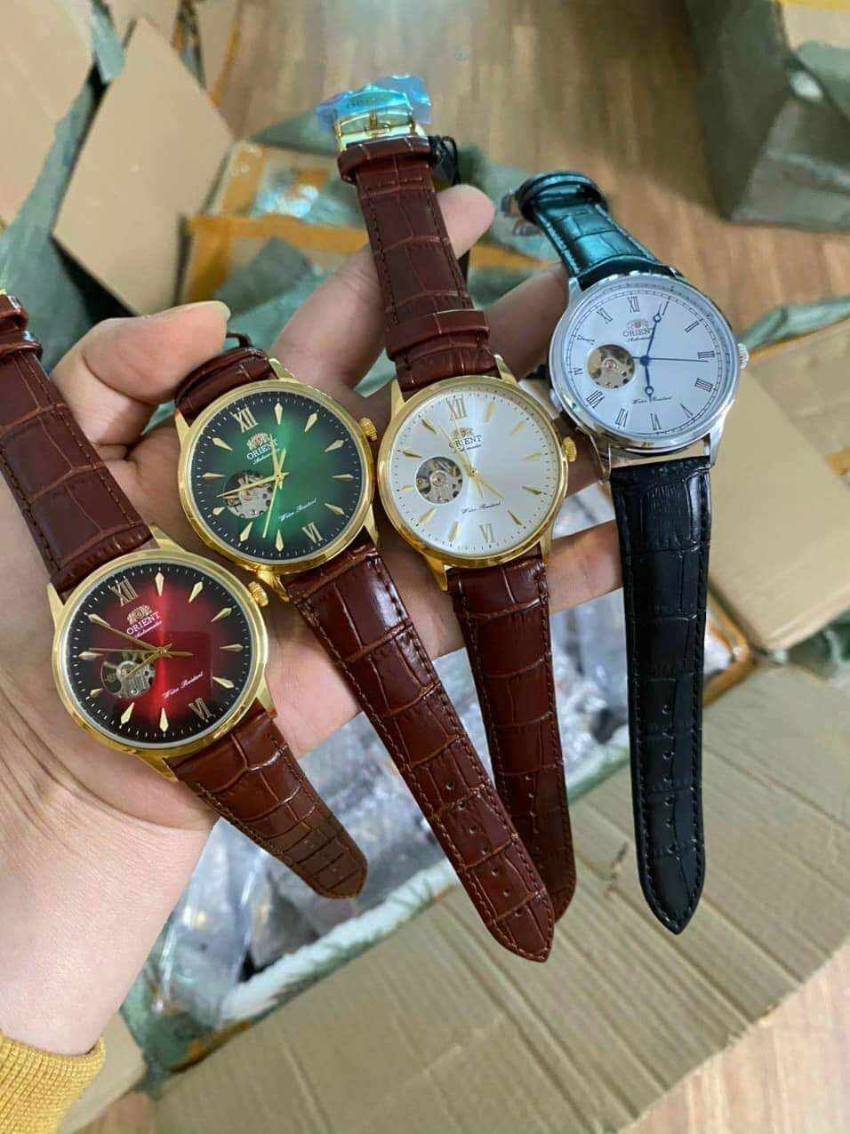 Đồng Hồ Cơ Nam Dây Da Automatic Lộ Máy