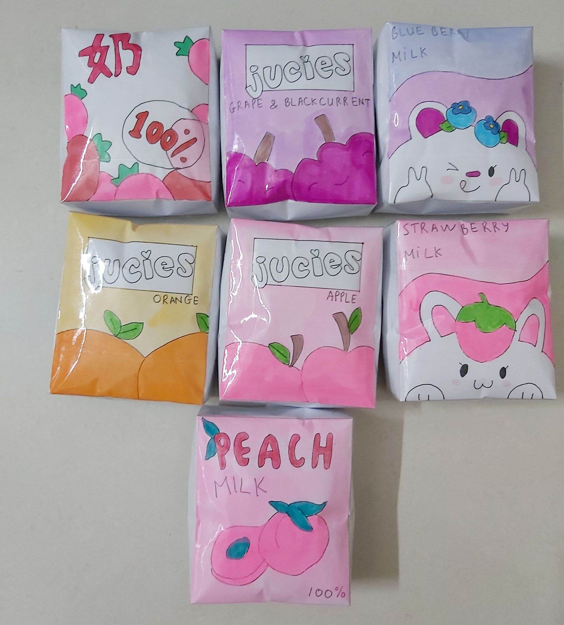 Squishy giấy sữa nhiều vị chậm tăng