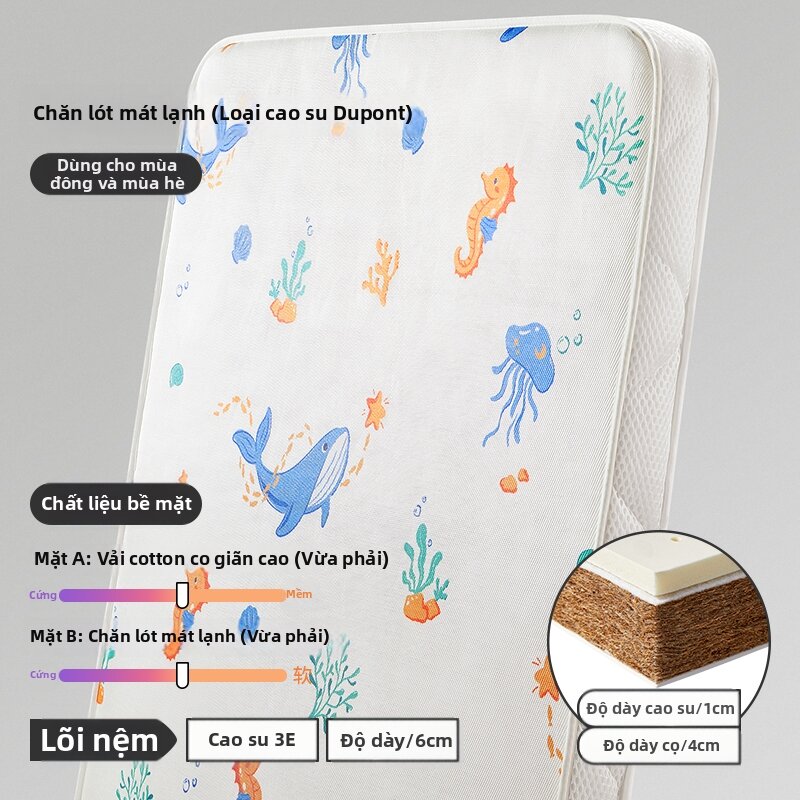 Shiada | Đệm Em Bé Từ Sợi Dừa & Cao Su