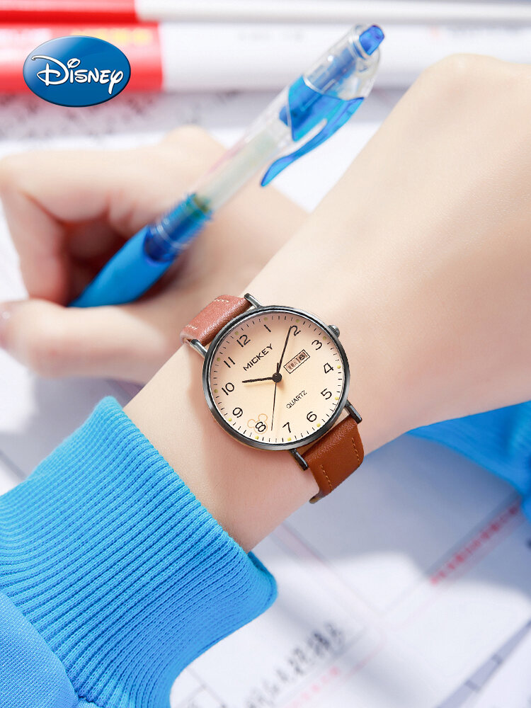 Đồng Hồ Disney Dành Cho Nữ Học Sinh Trung Học Phổ Thông Đồng Hồ Đeo Tay Quartz Thời Trang Mới 2025 Đồ Dùng Học Tập Đặc Biệt