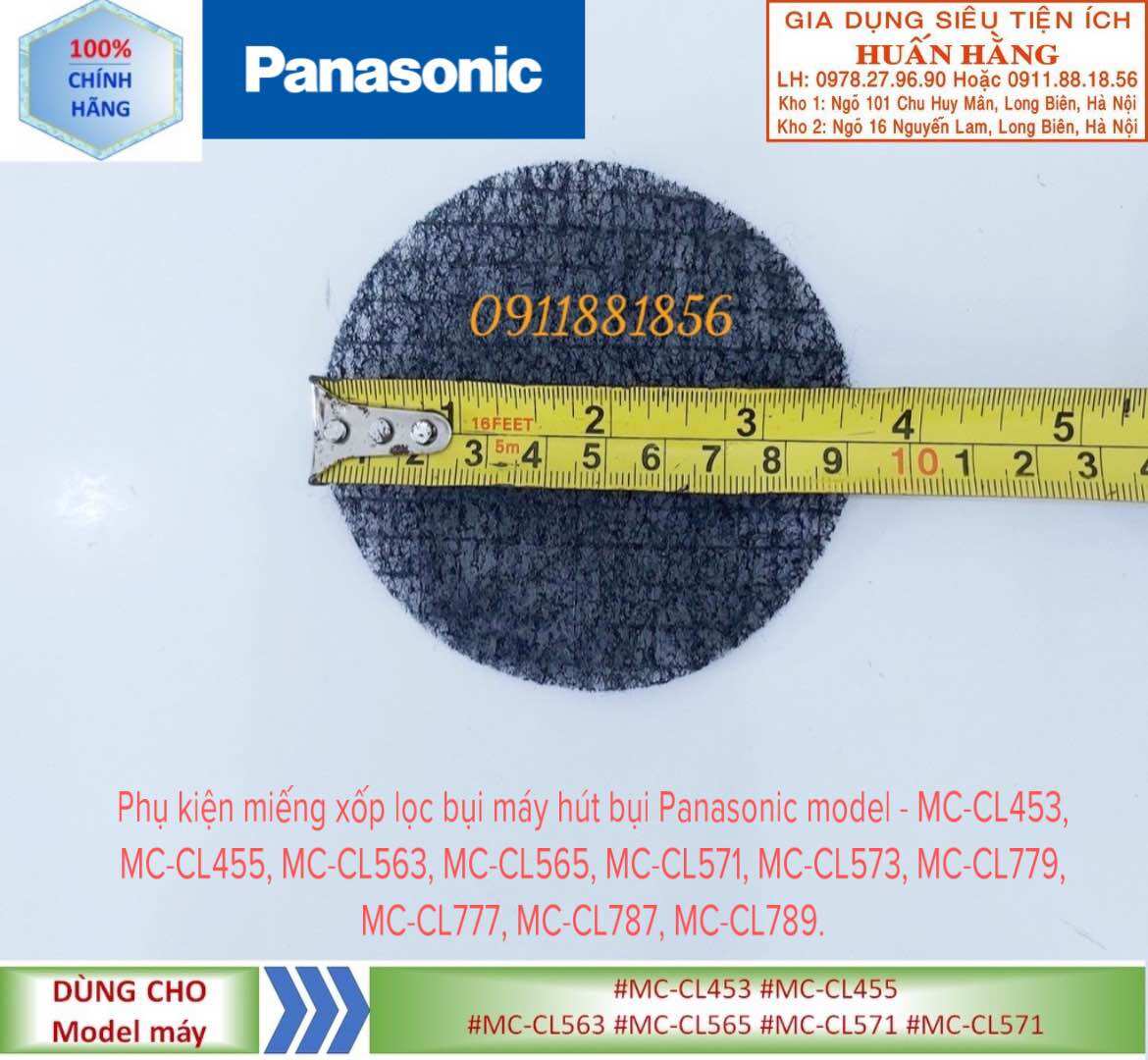 Phụ kiện miếng xốp lọc bụi máy hút bụi panasonic model #mc-cl453 #mc-cl455 #mc-cl563 #mc-cl565 #mc-cl571 #mc-cl573