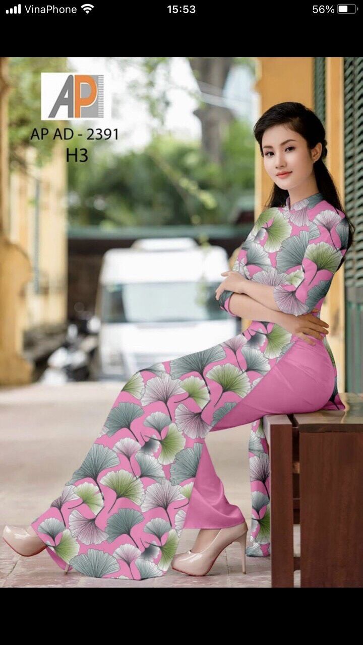 Vải áo dài chiếc lá