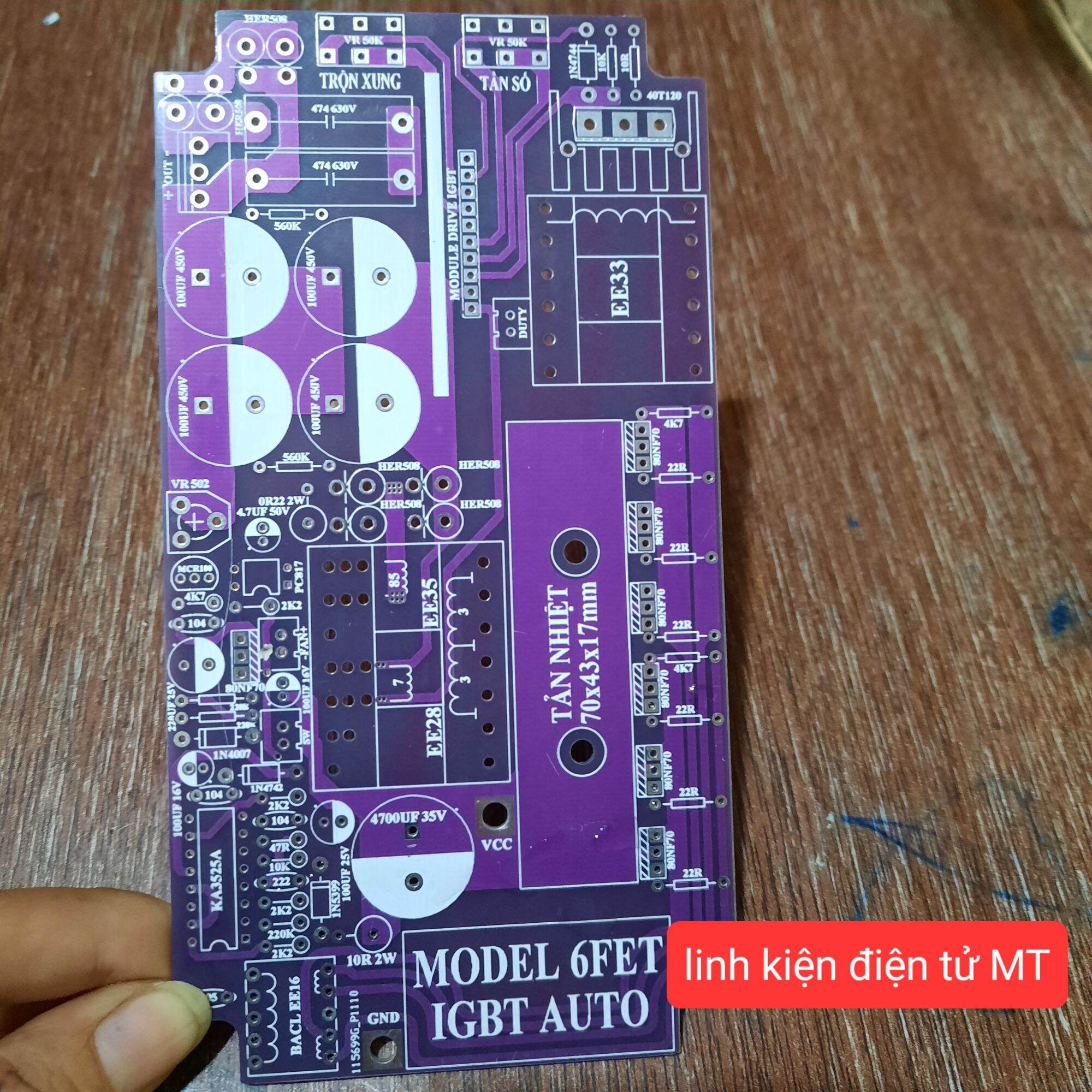 Bo mạch 6fet igbt auto