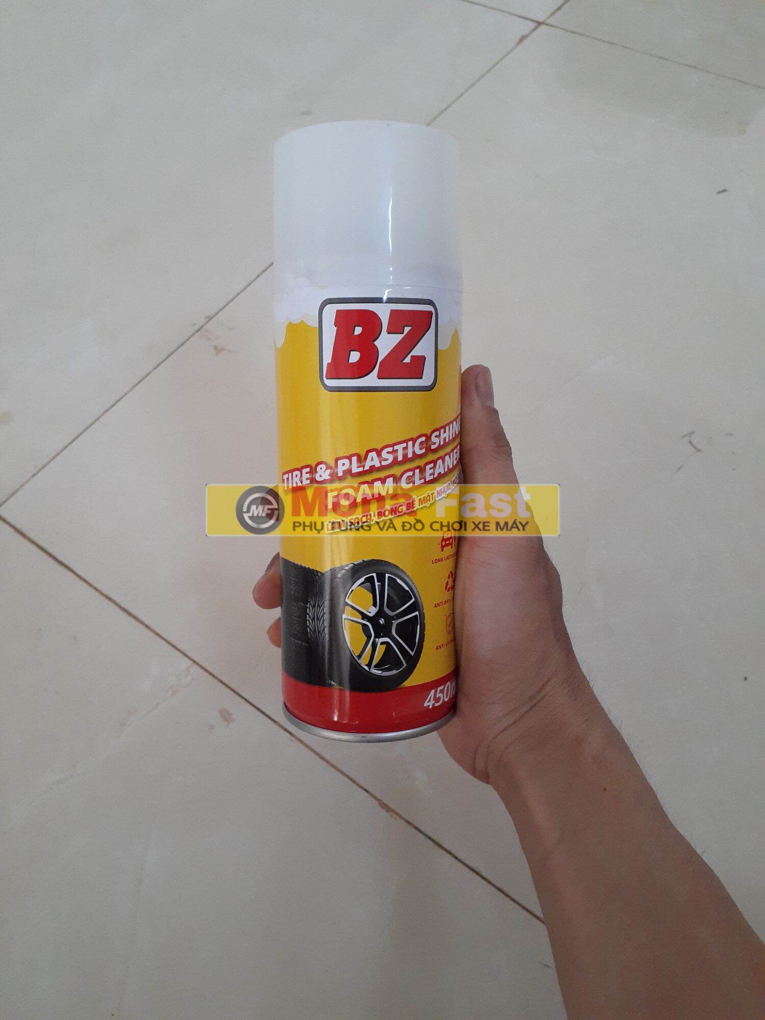 Chai xịt làm bóng vỏ xe BZ