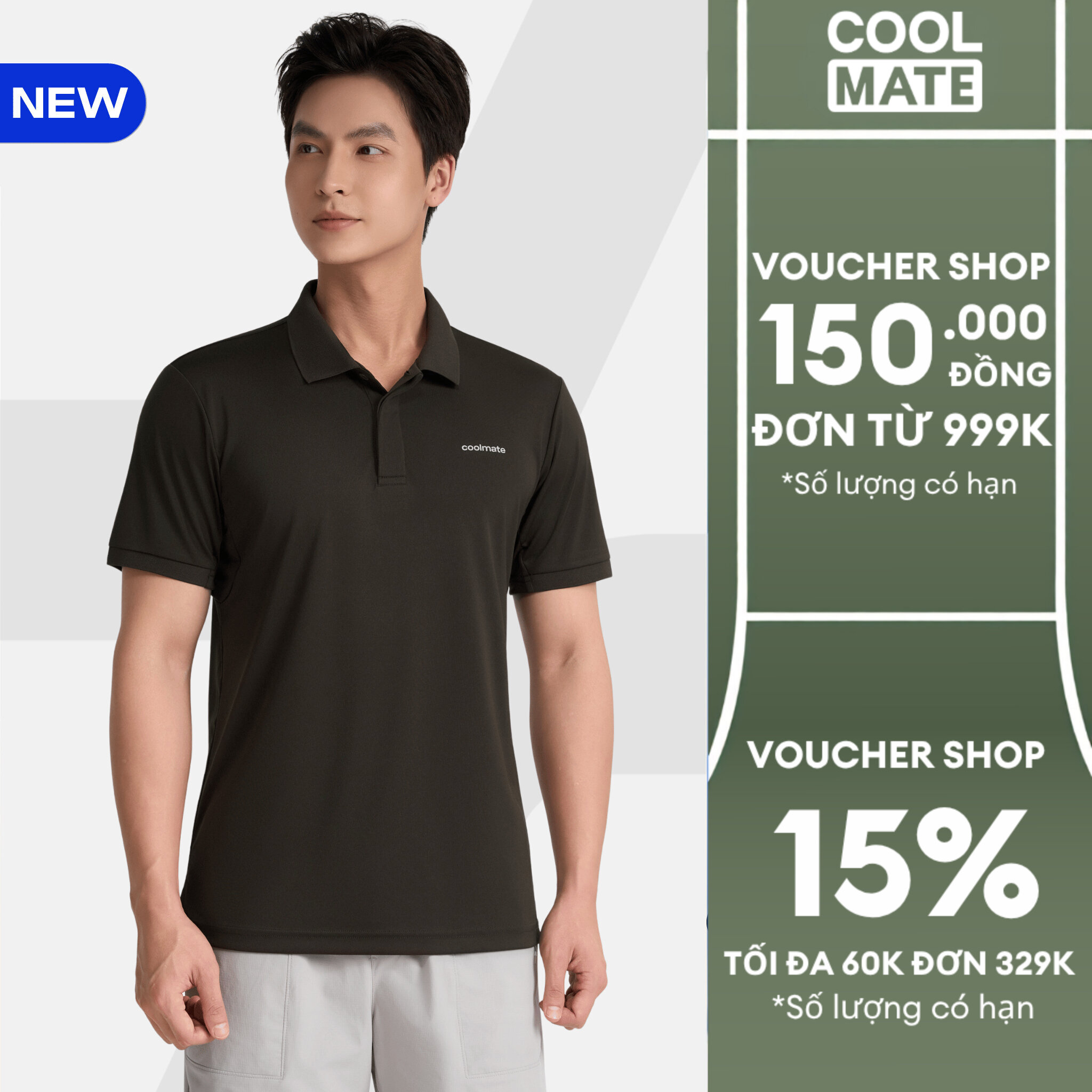 [MỚI]Áo Polo thể thao đa năng Exdry Flexmotion, Áo thể thao siêu nhẹ thoáng mát Coolmate