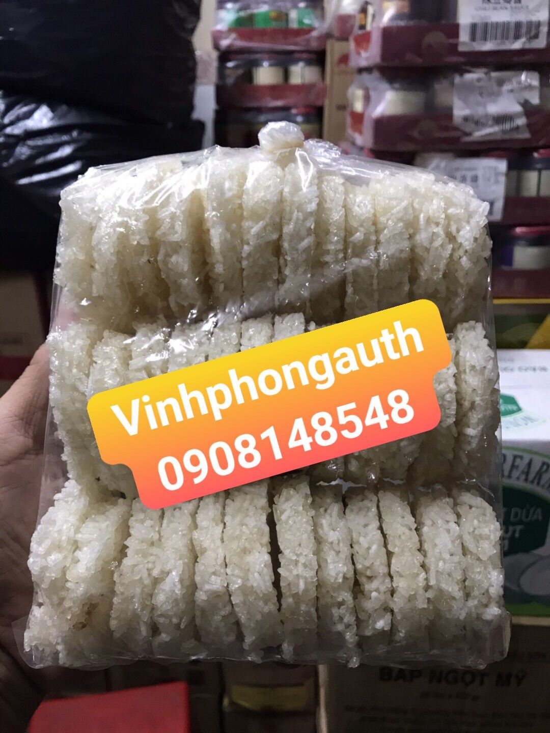 Cơm cháy tròn chưa chiên 1kg