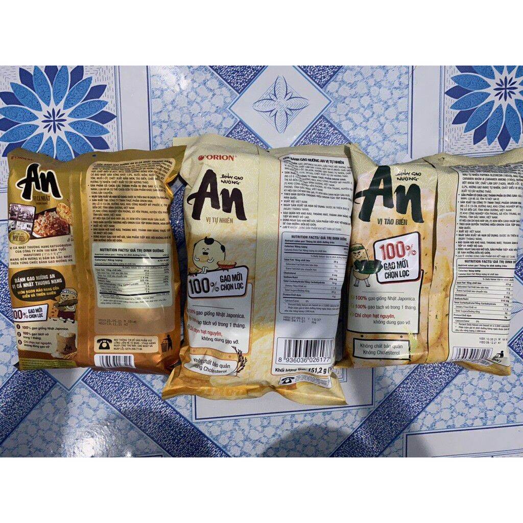[HCM]Combo 3 bịch Bánh gạo An An