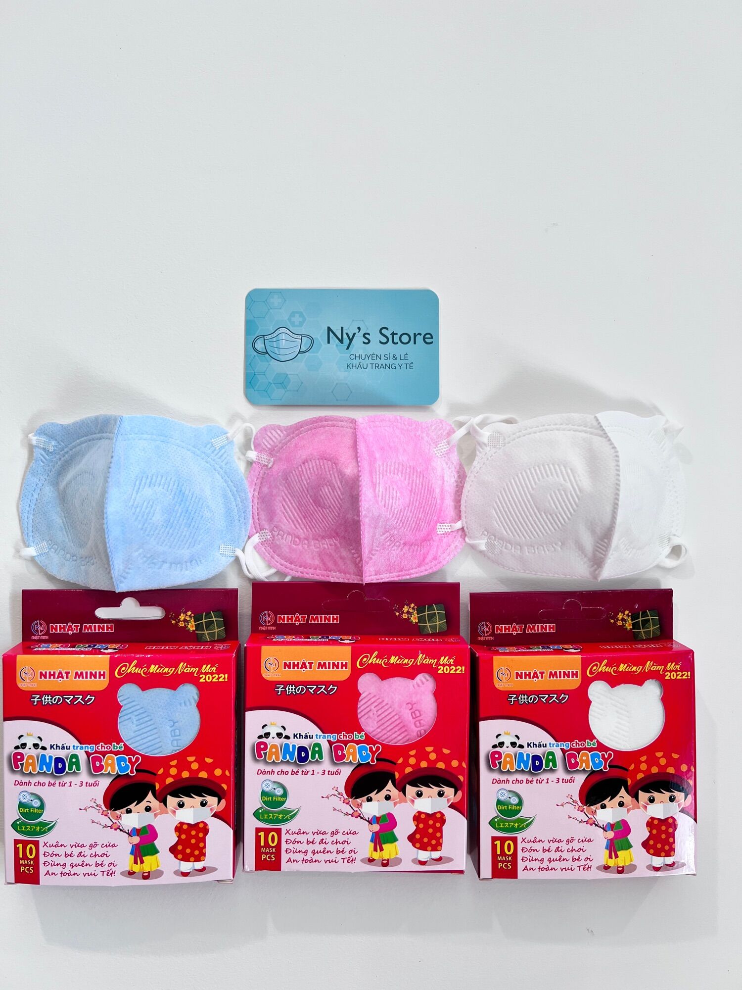 COMBO 100 CÁI KHẨU TRANG PANDA-GỒM 3 CHỐNG BỤI, KHÁNG KHUẨN, THIẾT KẾ THỜI TRANG XINH XẮN VÀ DỄ THƯƠNG-CHO BÉ SƠ SINH ĐẾN DƯỚI 18 THÁNG TUỔI