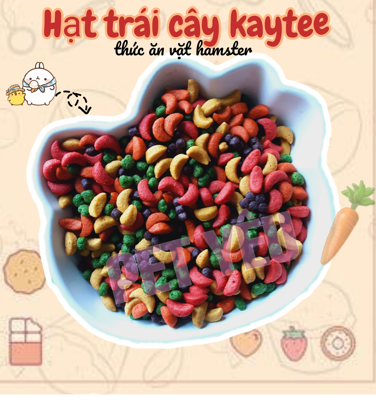 Hạt trái cây kaytee ❤Freeship❤ thức ăn vặt hamster