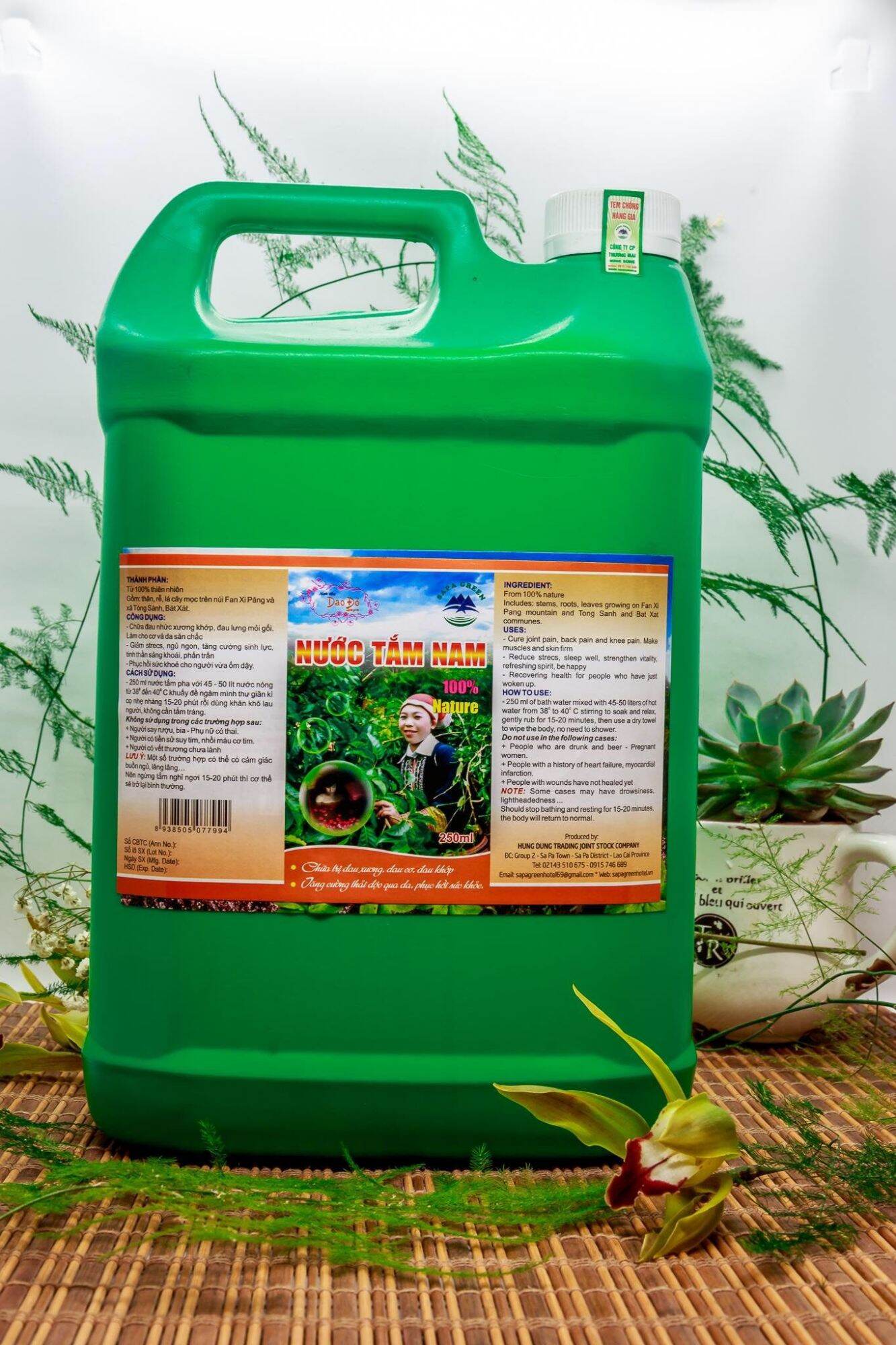 Nước tắm dao đỏ Sapa Green can 2L