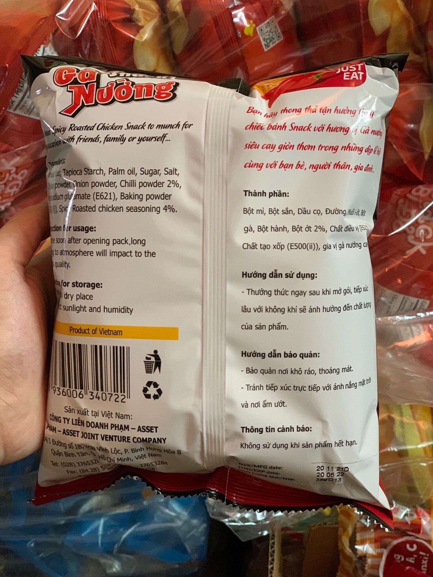 Snack Gà Nướng Siêu Cay Jojo 38g