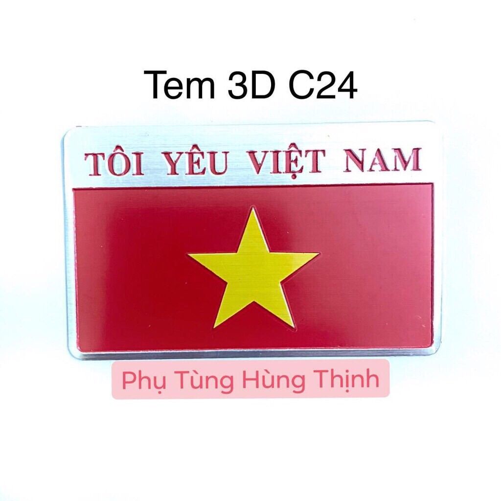 Tem logo 3D C24 ,Sản Phẩm Chất Lượng, Gian Hàng Uy Tín, Giá Cả Cực Tốt, Mua Ngay.