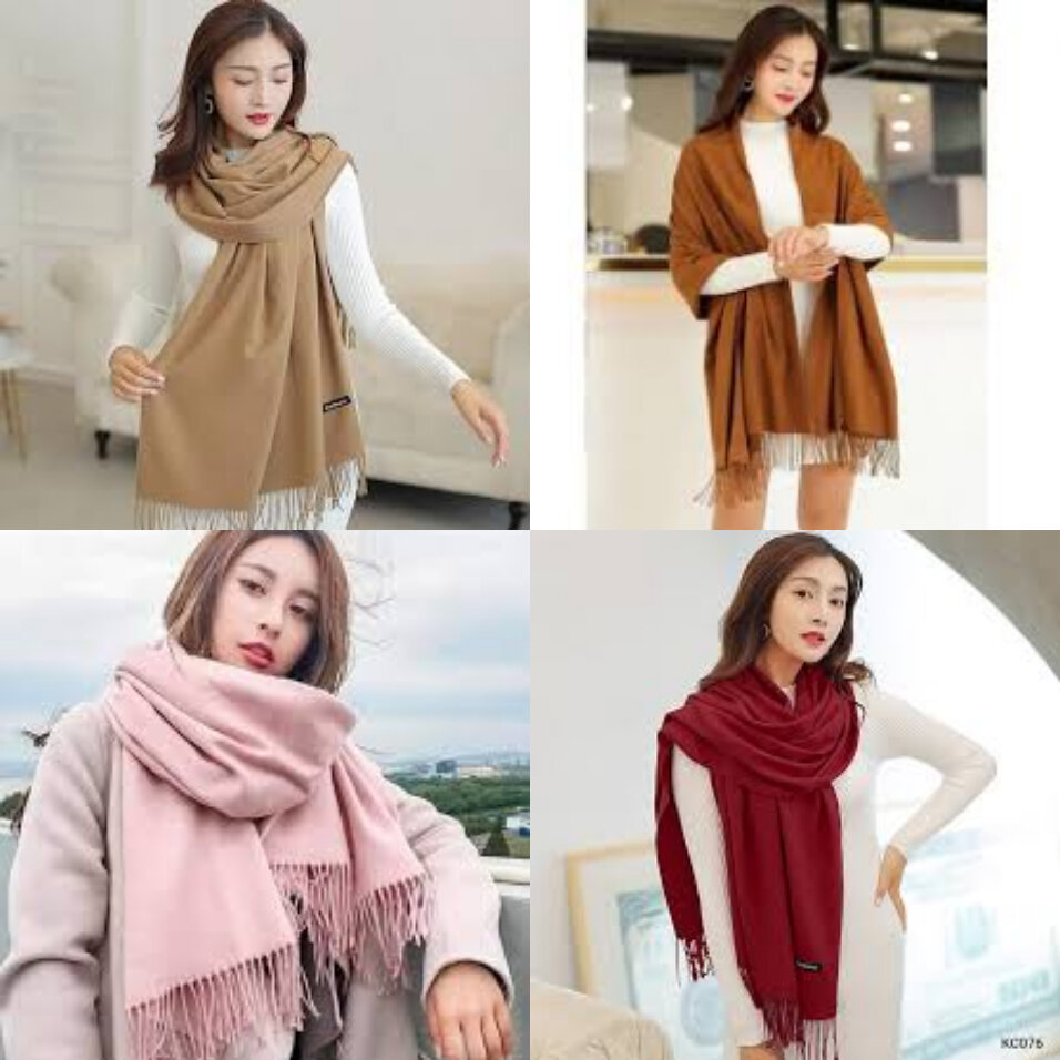 Khăn choàng cashmere màu đẹp