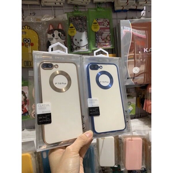 Ốp viền vuông hở táo , Bảo vệ camera iphone 7 plus , 8 plus , 7plus , 8plus