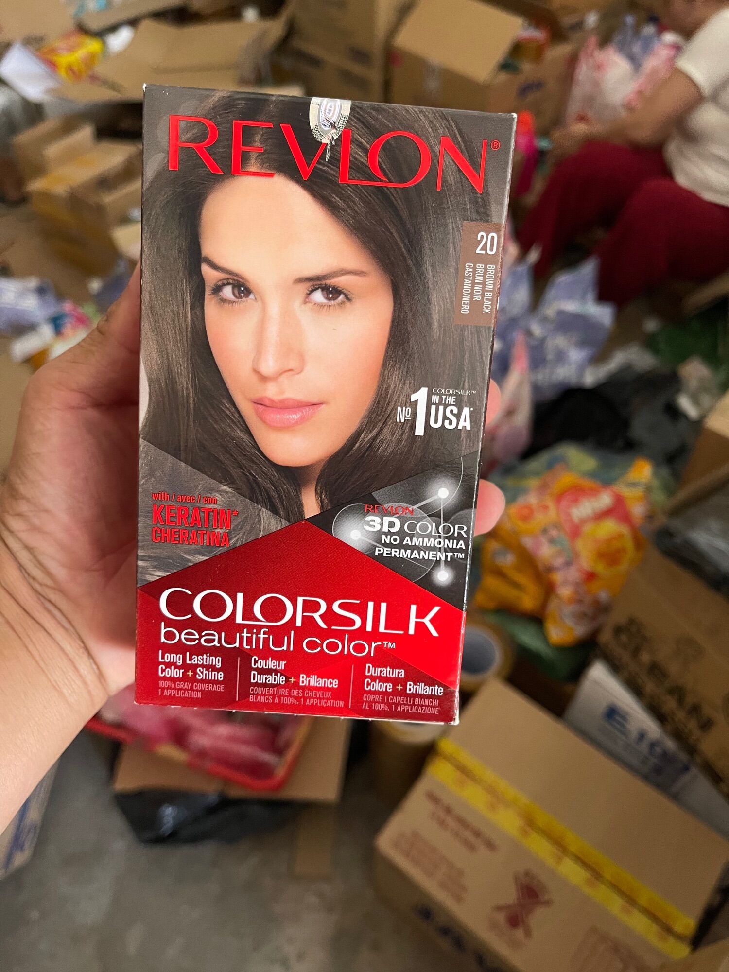 [ Chính Hãng ] Thuốc nhuộm tóc Revlon Colorsilk số 20 (Brown Black)