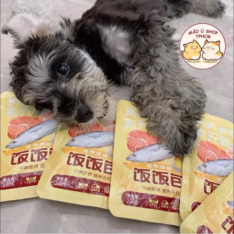 [COMBO 5-20 GÓI 100g] PATE HUNDRED - PATE NỘI ĐỊA TRUNG CHO CẢ CHÓ VÀ MÈO