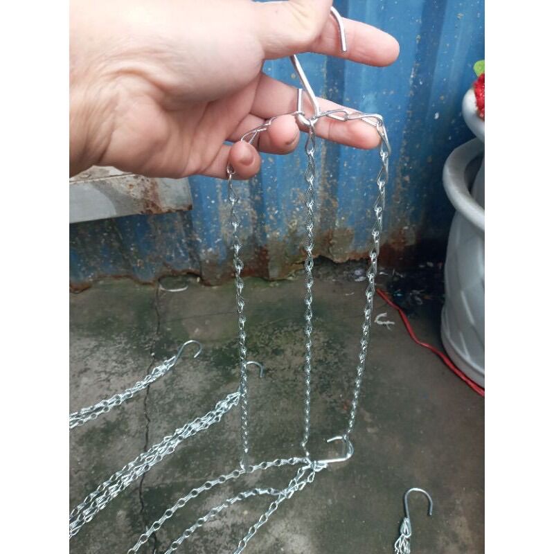 Dây xích sắt treo chậu hoa - dài 40cm