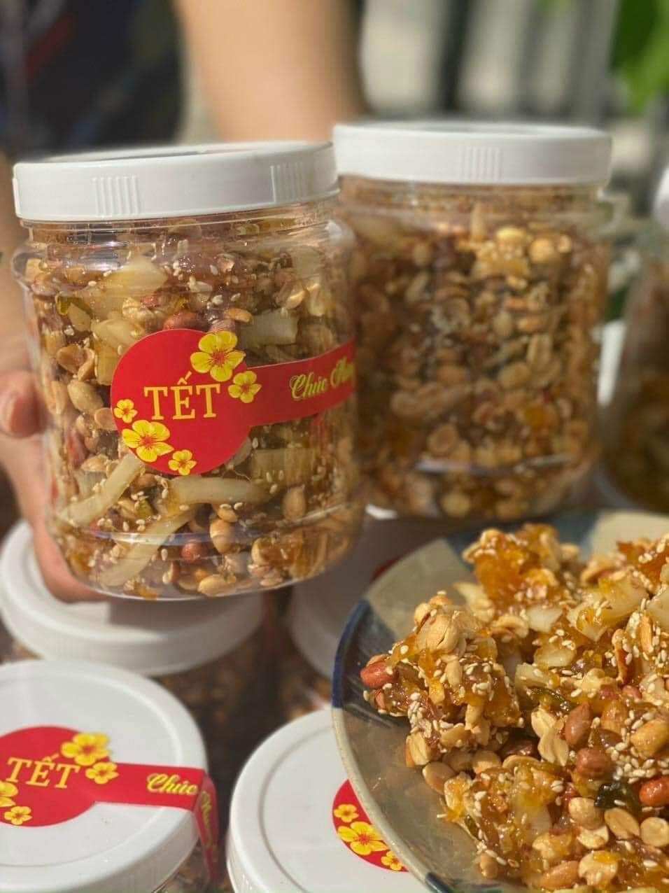 Khóm ngào dừa non 500g (Khóm mix dừa tắc)