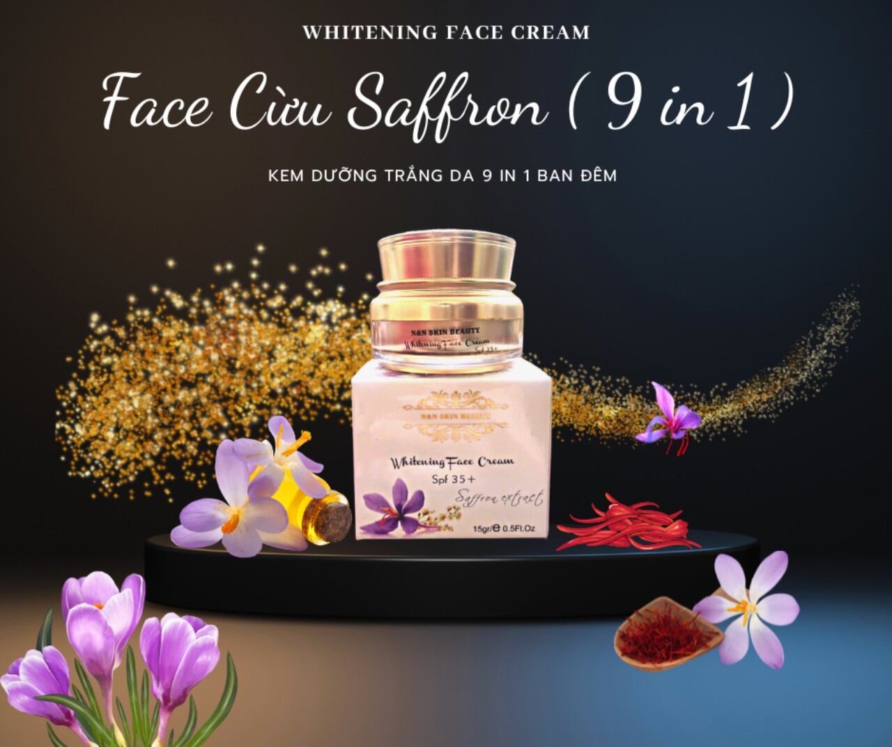 Kem face cừu dưỡng trắng mờ thâm nám tàn nhang