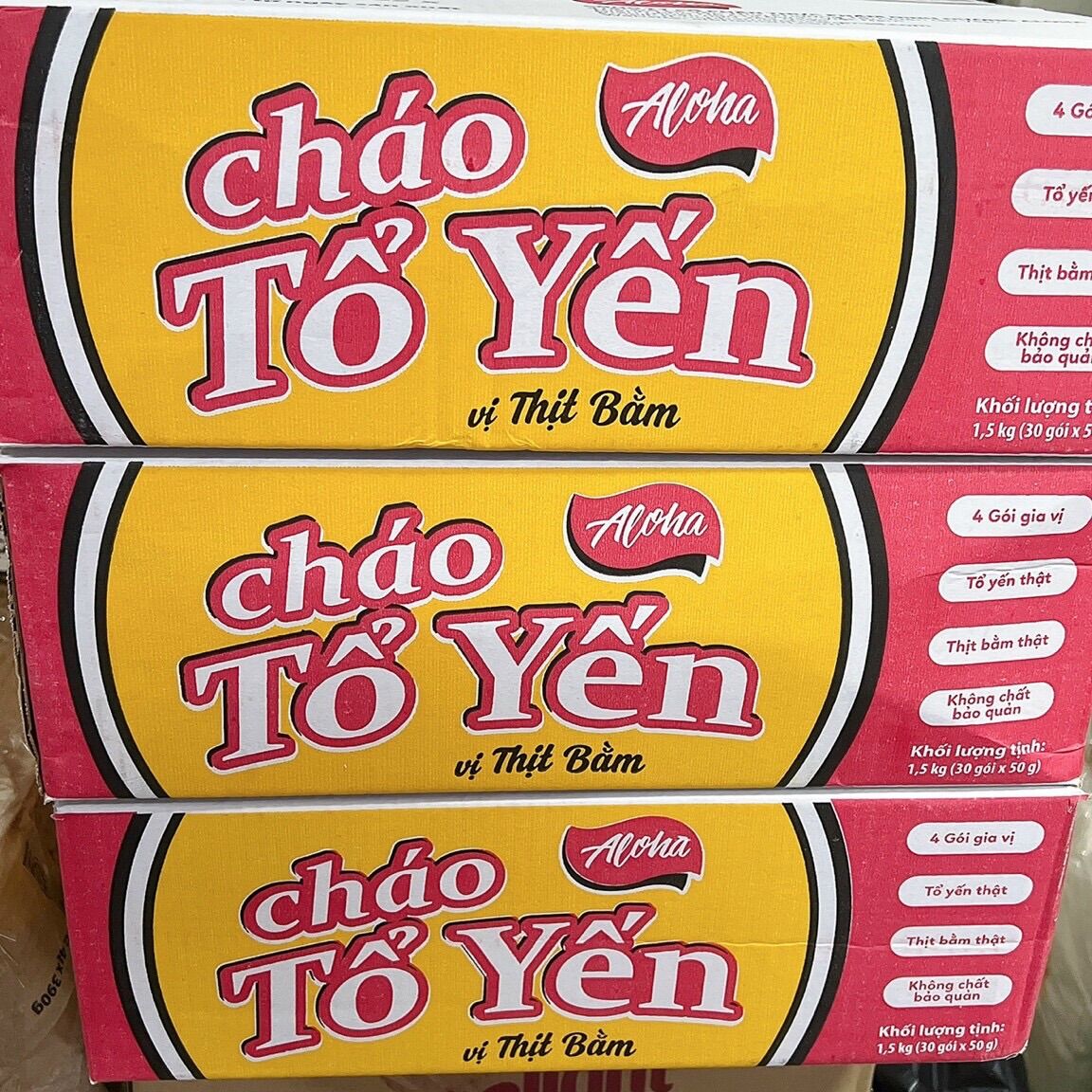 Cháo tổ yến ngon :: thùng ( 30 gói )