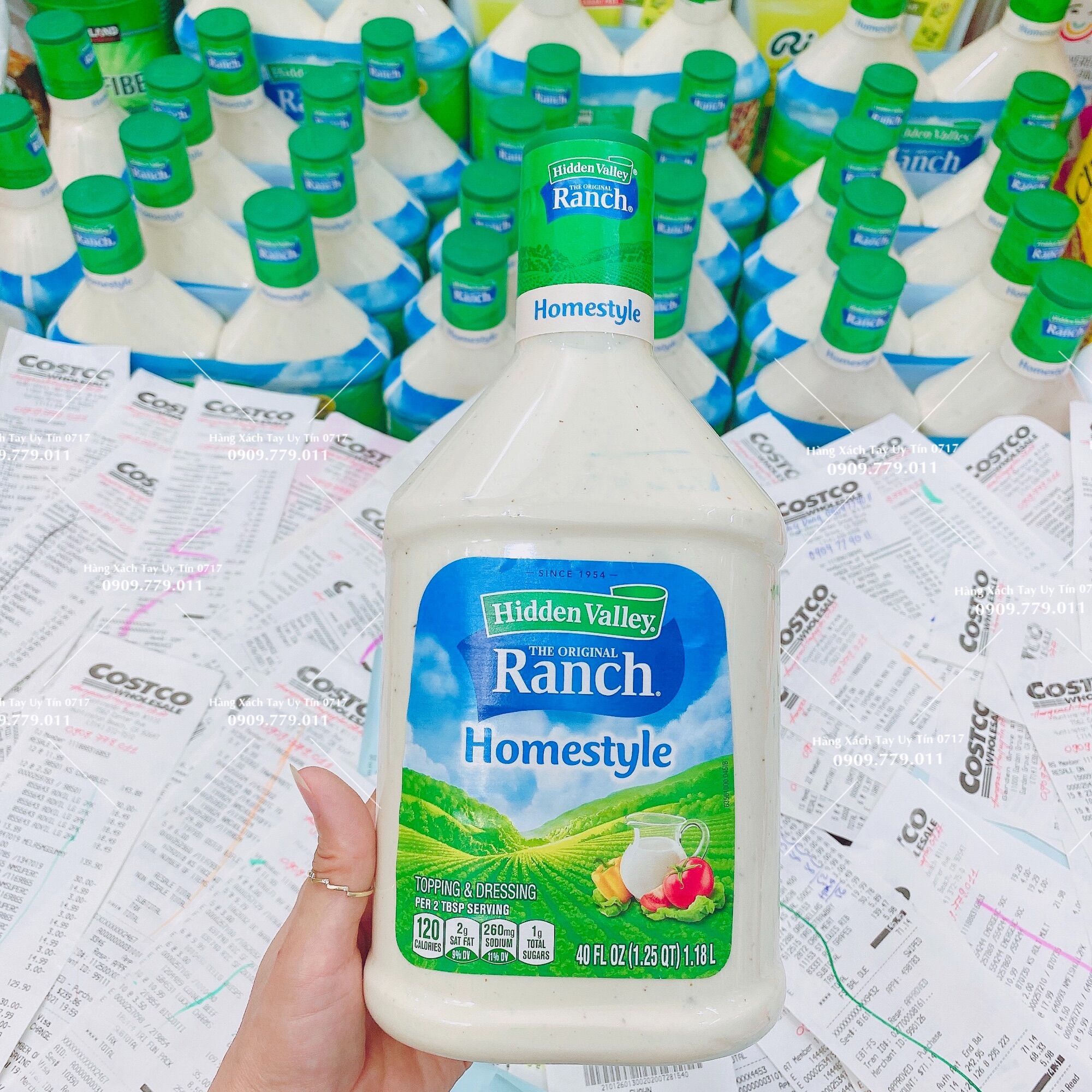 Sốt Ranch Mỹ sốt trộn Salad rau củ hàng chuẩn từ USA chai 1.18L