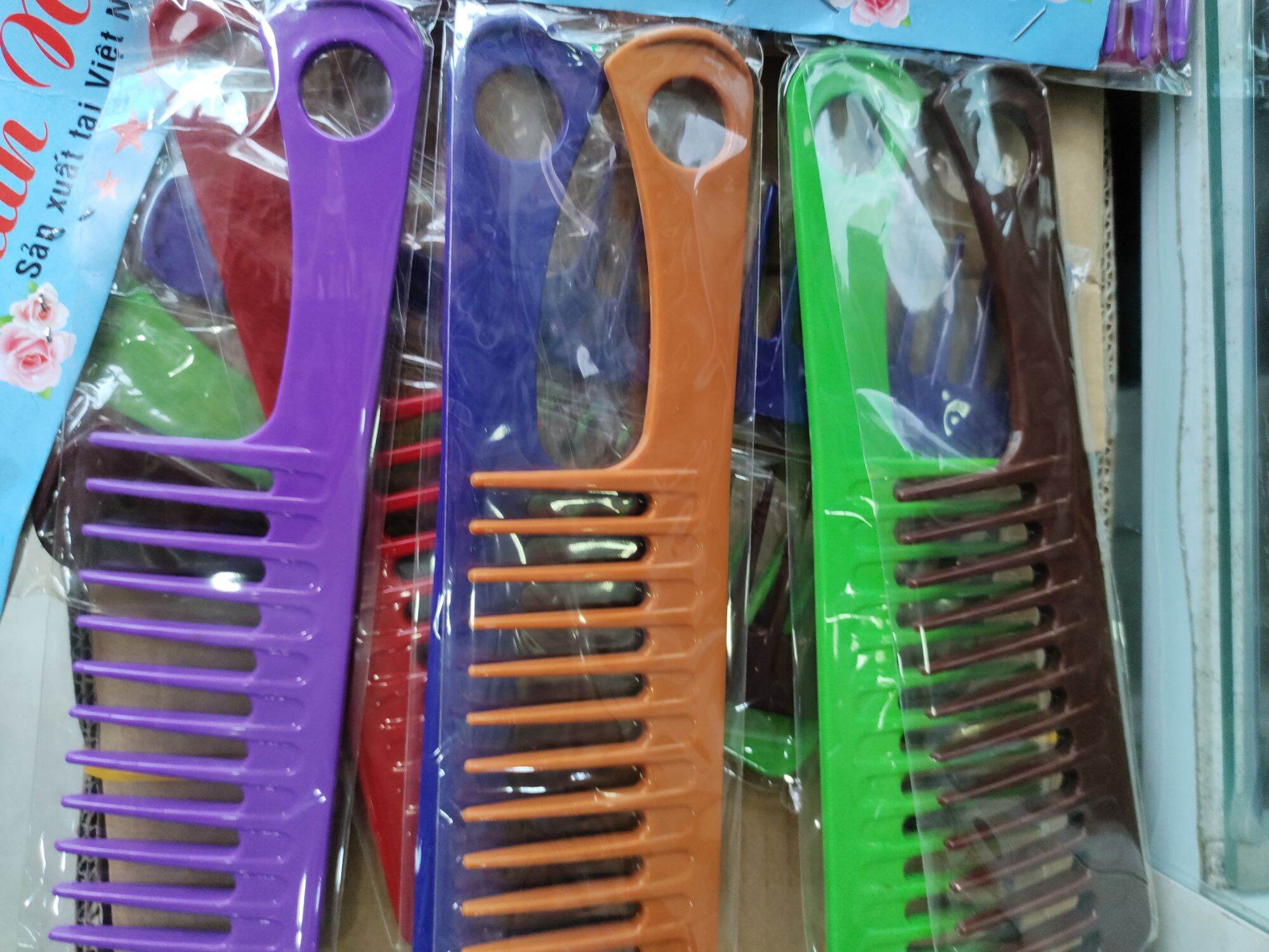 Lược gỡ rối răng thưa chải tóc xoăn tóc rối bền đẹp