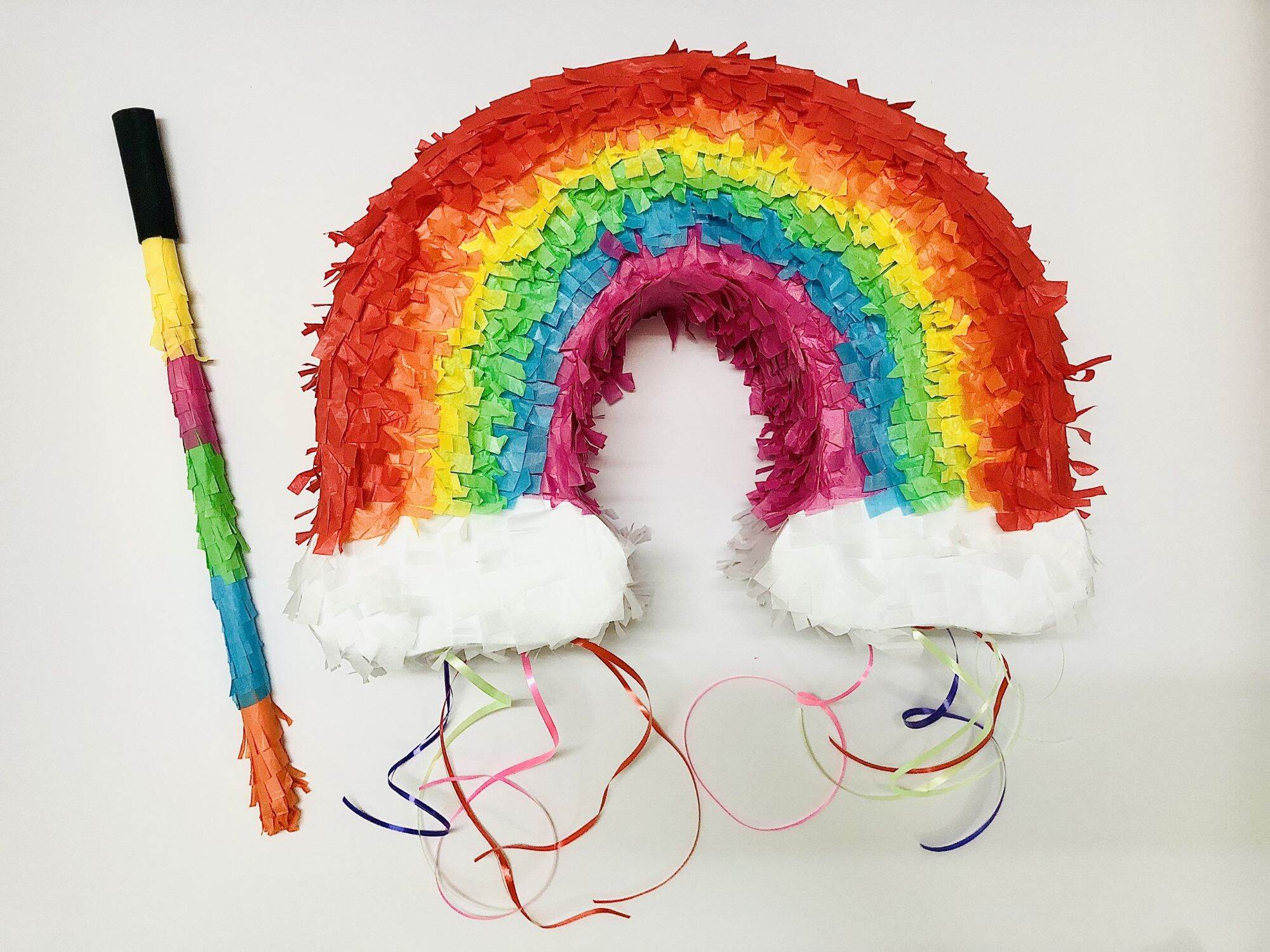 Pinata cầu vồng Rainbow - Trò chơi đập kẹo sinh nhật cho bé