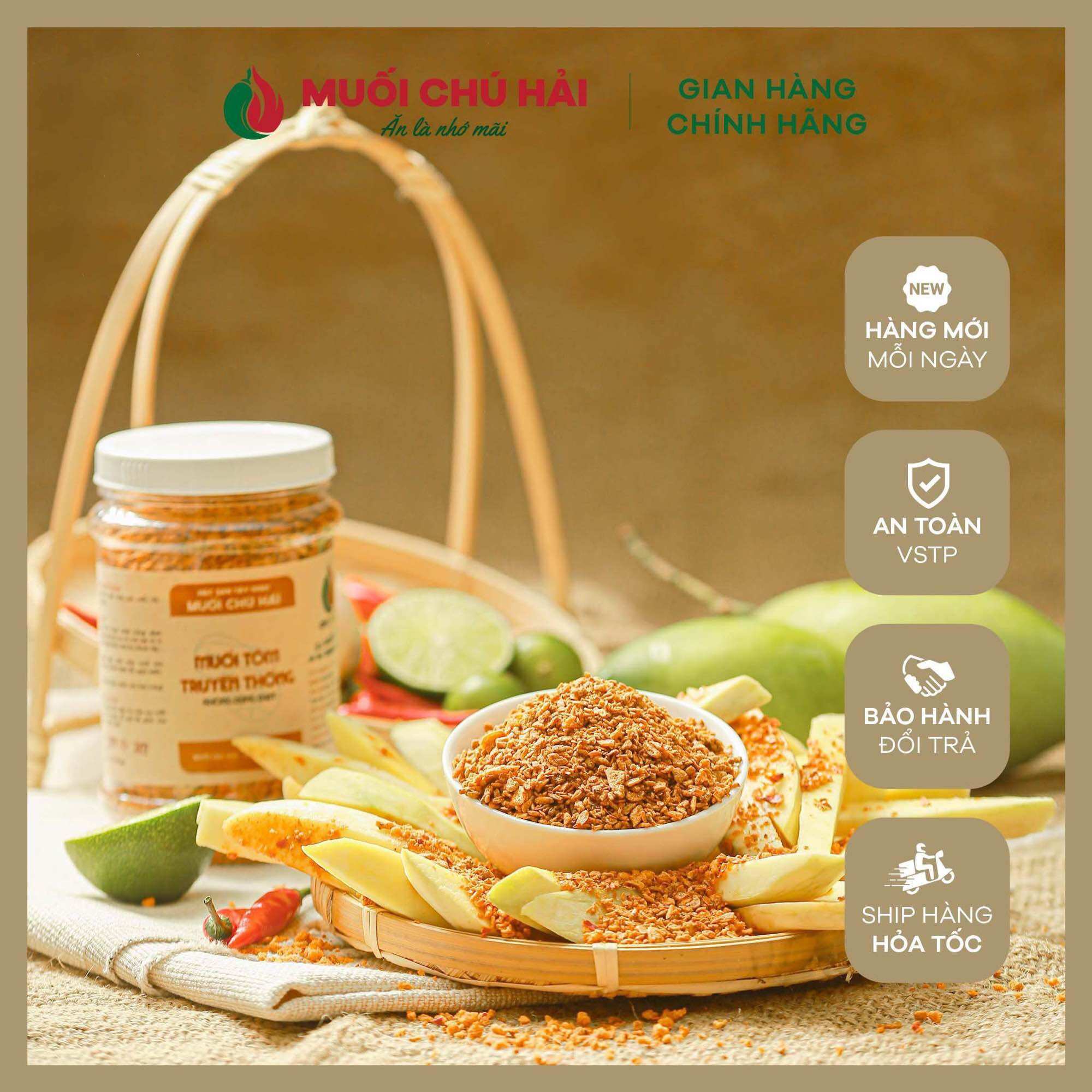 Muối tỏi ớt chú hải 350g