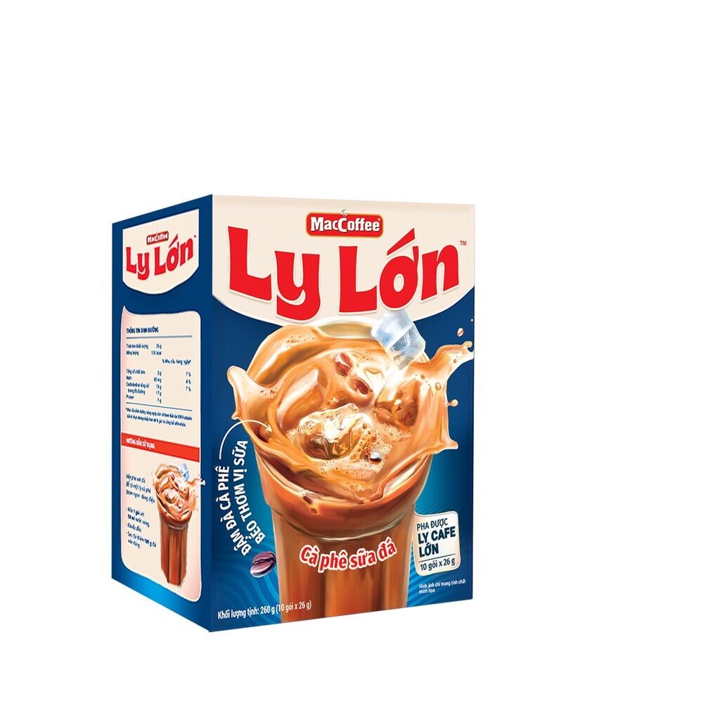 Cà phê sữa Phố Maccoffee Ly Lớn hộp 10 gói