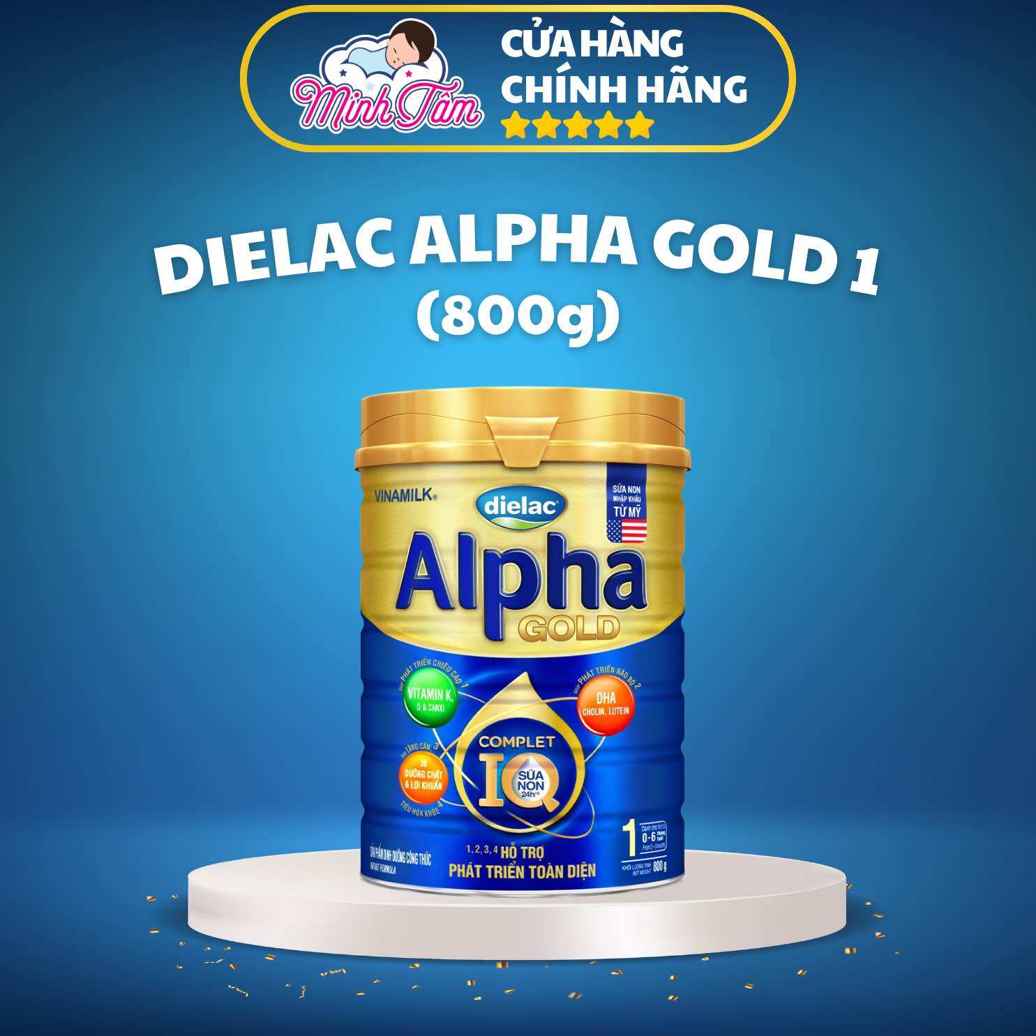 Sữa bột Dielac Alpha Gold 1