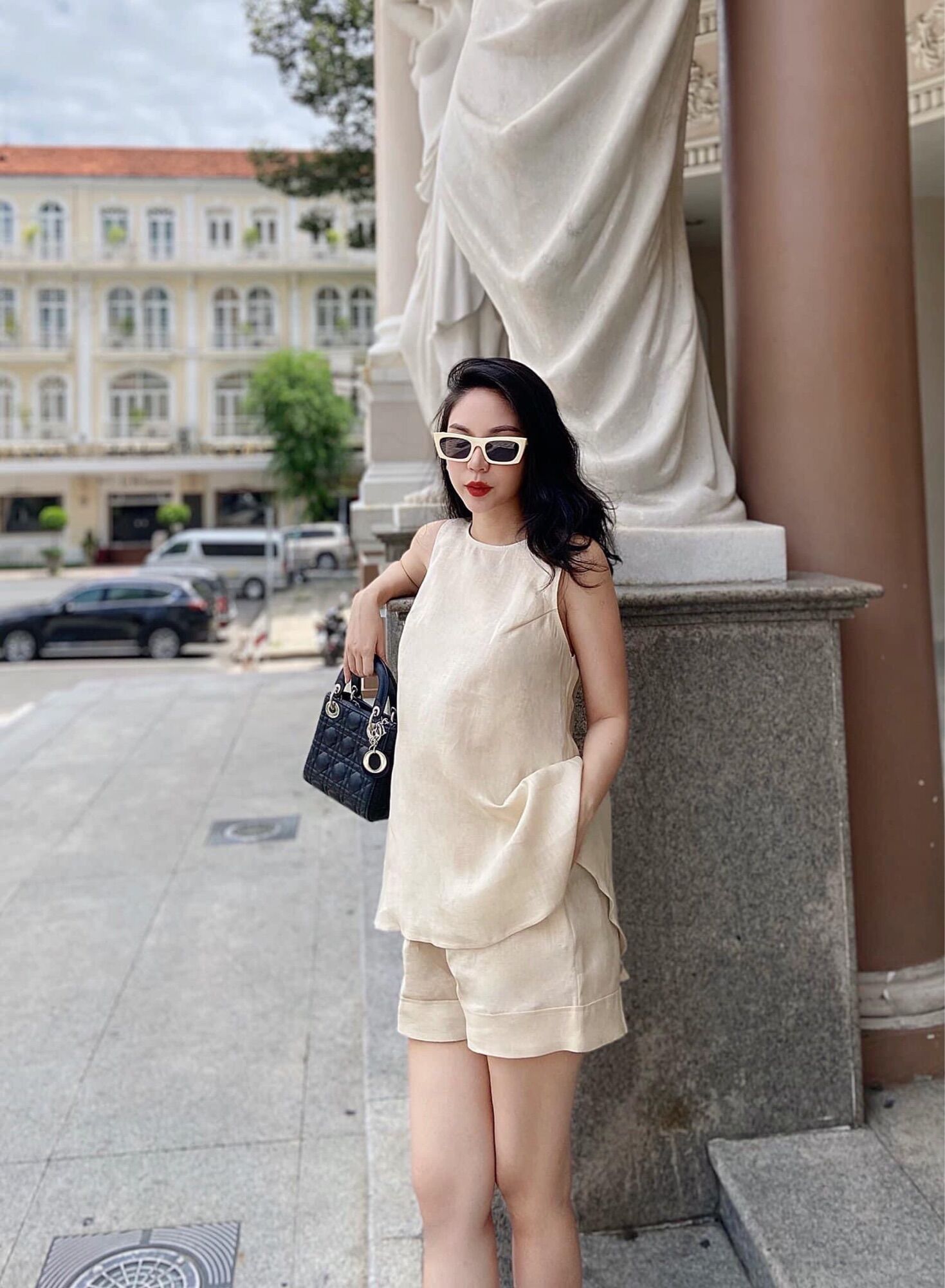 Bộ Đồ Sát Nách Chất Tằm Lụa Đẹp