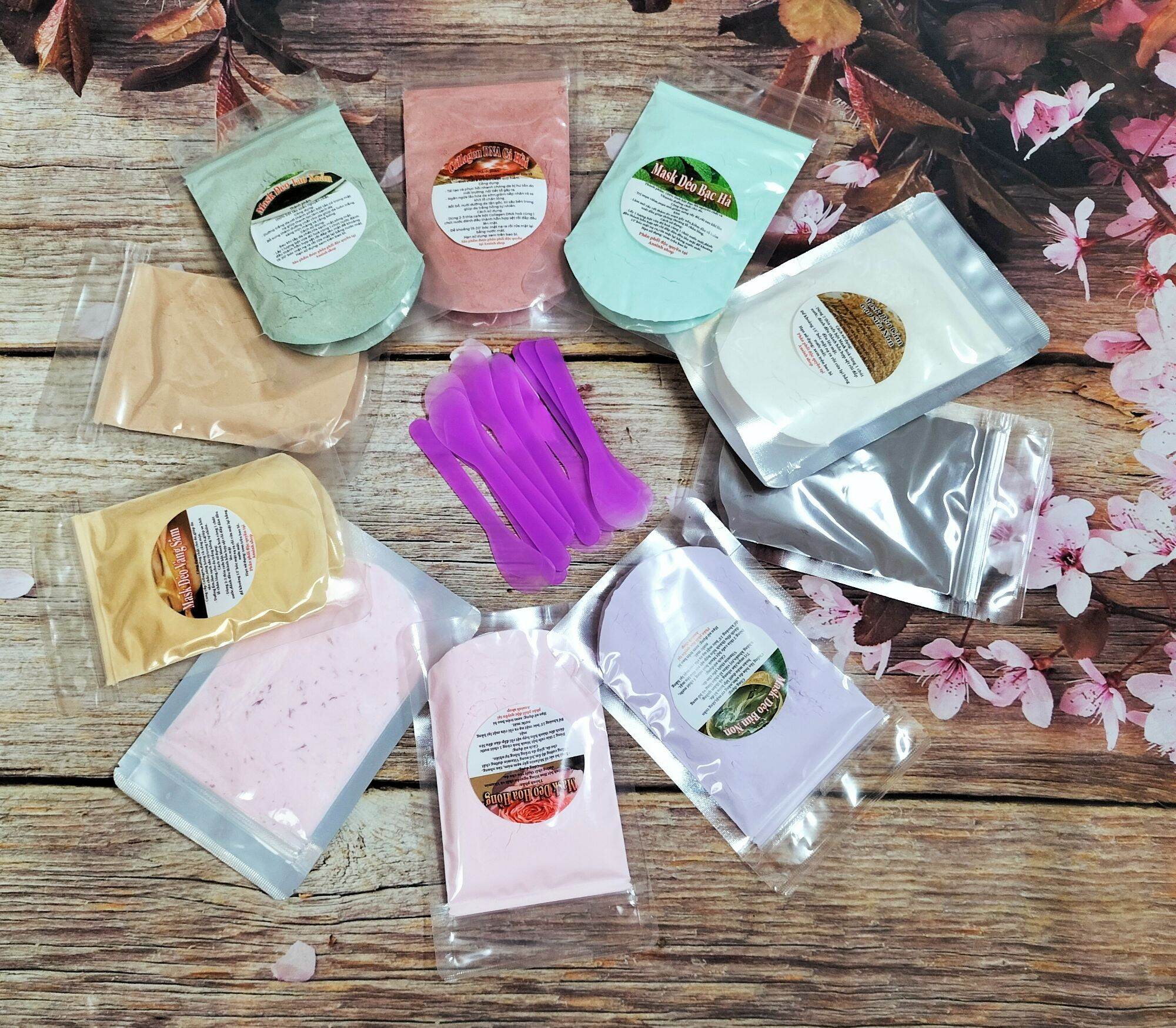 Combo 10 gói mặt nạ mask dẻo mix lẫn lộn 10 loại