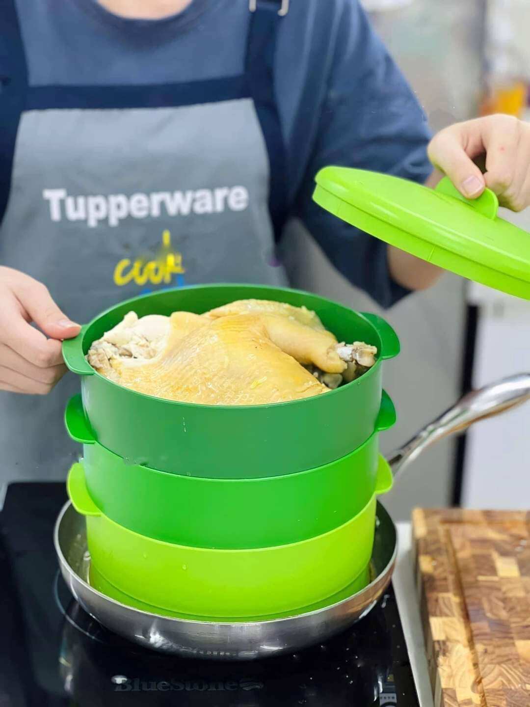 Xửng hấp 3 tầng Steam It - Tupperware chính hãng