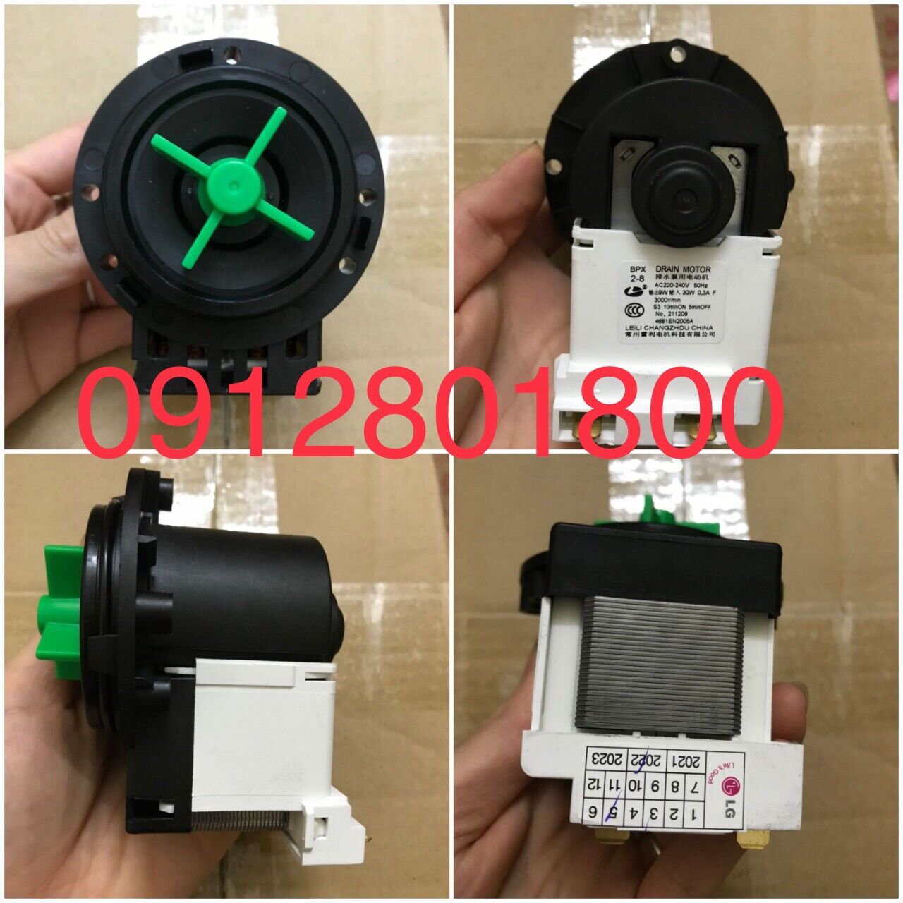 Bơm xả máy giặt LG 30w cửa ngang loại bắt vít loại tốt