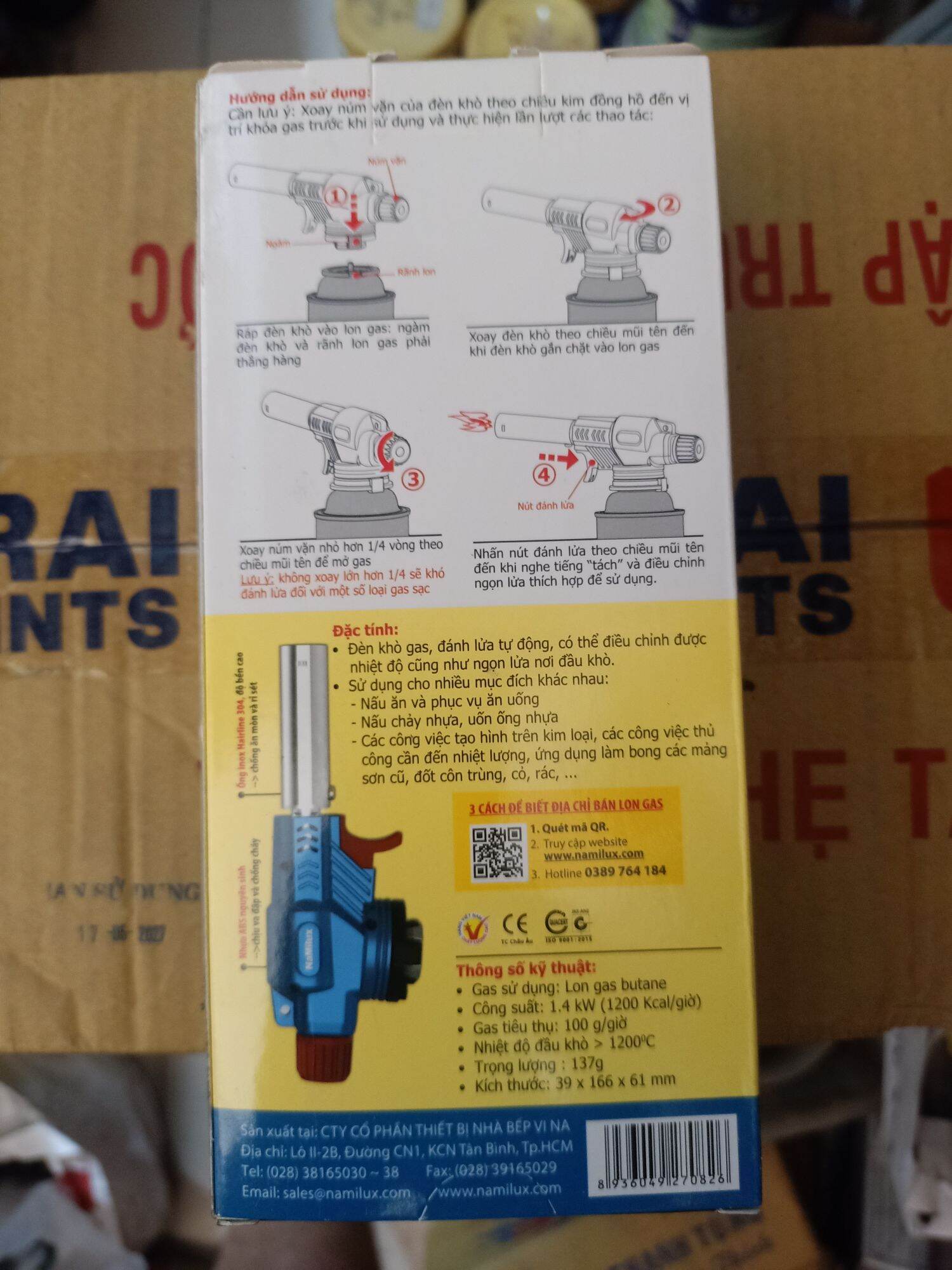 DỤNG CỤ KHÒ GAS NAMILUX TS1719RN