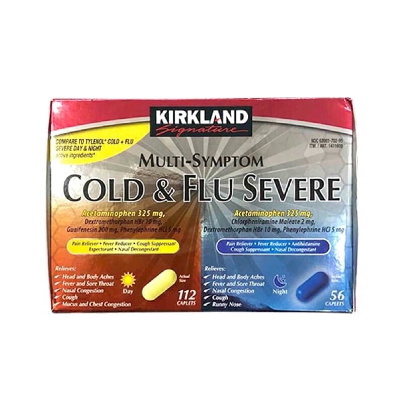 Viên Kirkland Signature Cold & Flu Multi-Symptom Daytime & Nighttime 168viên
