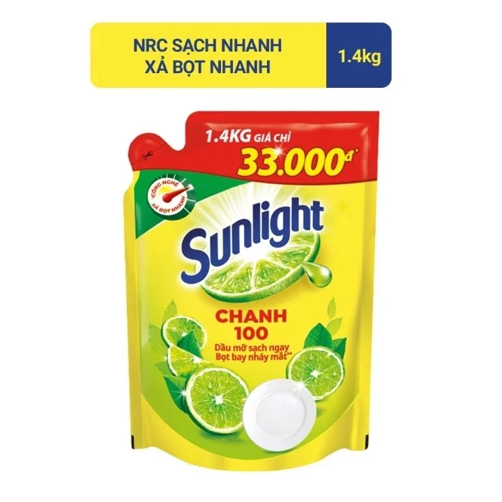 Nước rửa chén sunlight chanh 1,4kg