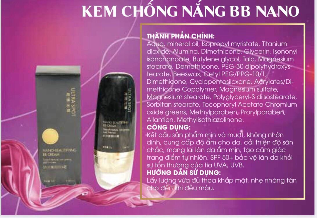 Kem Chống Nắng Nano Bb - Hồngkông